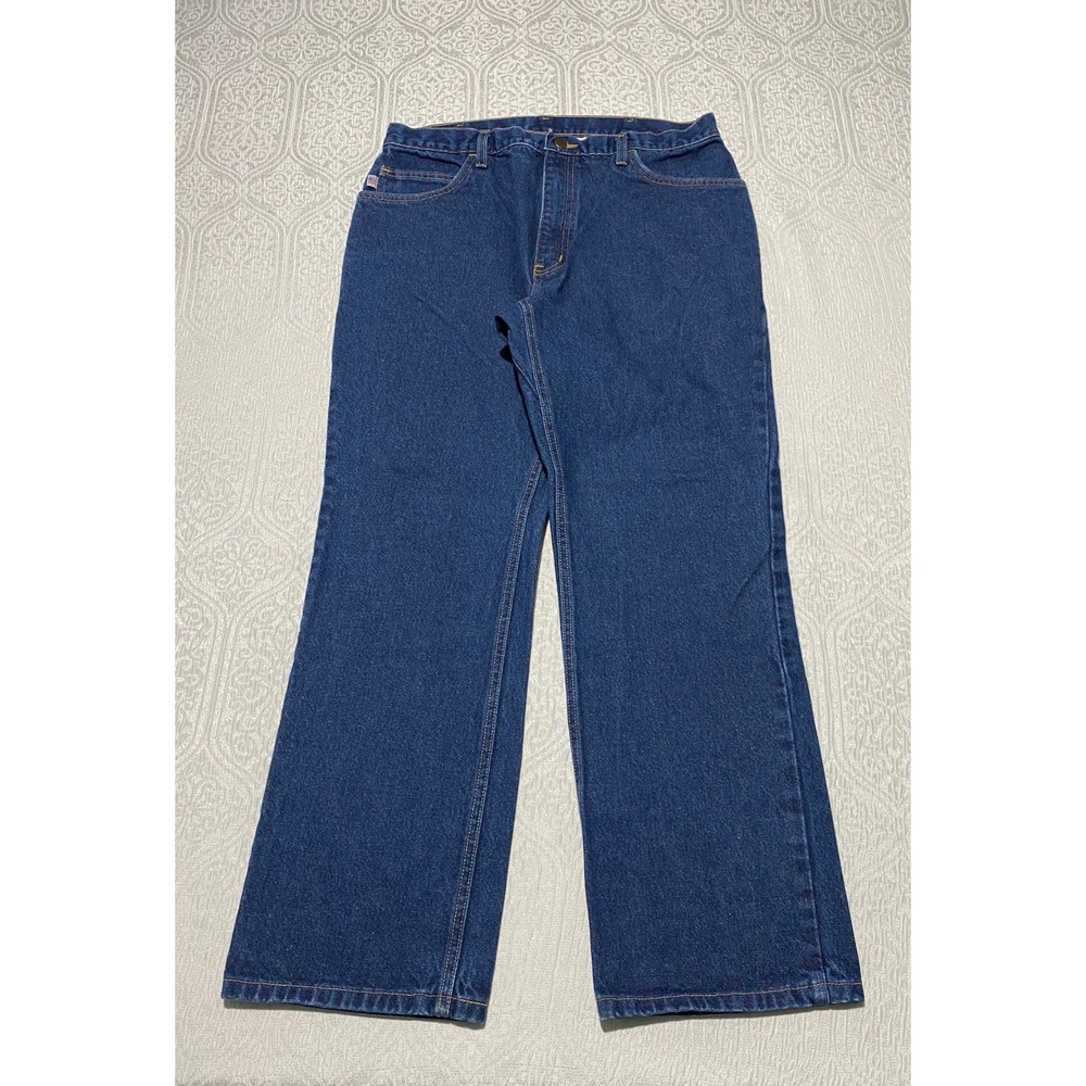 Vintage USA All American Clothing Co Men's Jeans 35x30 Gusset Bootcut‎ Dark Wash